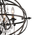 Delicate modern style small size Simple round indoor lighting crystal chandelier